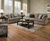 8530 Sofa and Love in Macey Pewter and Bellamy Slate